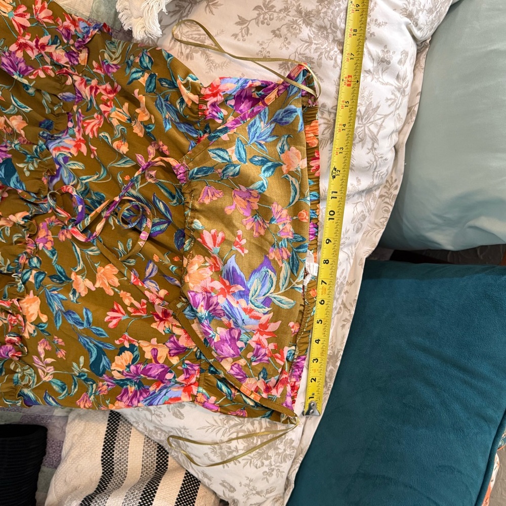 Lightweight & Airy Floral Halter Maxi/Midi Dress (Green/pink/purple/coral/blue) - Picture 8 of 13